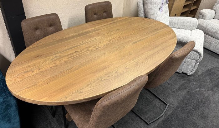 180cm Dining Table + 4 Chairs